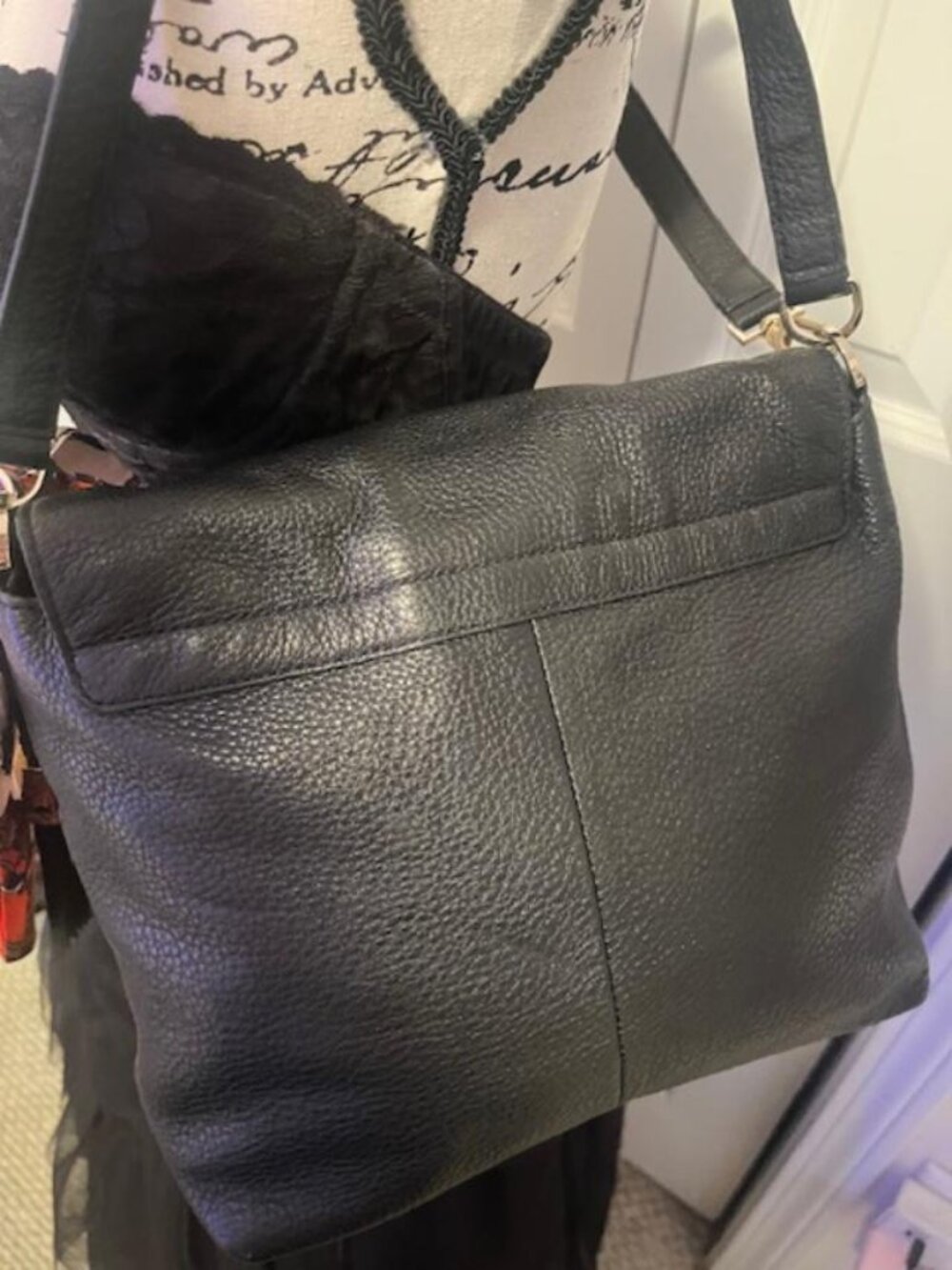 Kate Spade Black Pebble Leather Crossbody Shoulder Bag - Picture 5 of 11